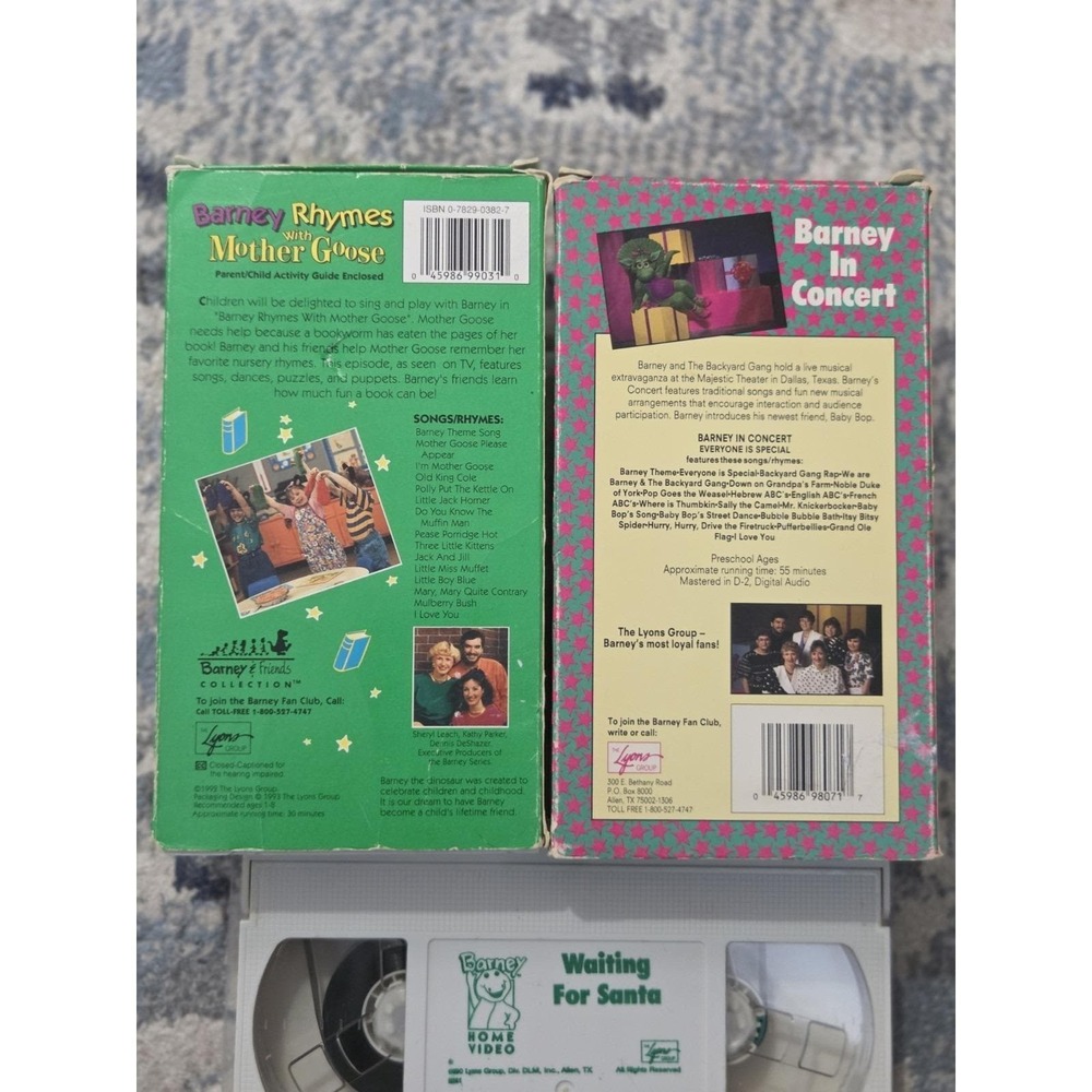 Barney and Friends VHS Tape Lot of‎ 3 Bundle Kids Educational Video Movie - Picture 5 of 8